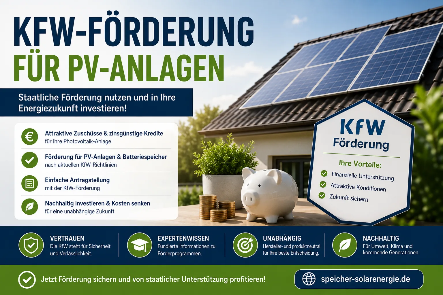 KfW-Förderung für den Kauf einer PV-Anlage