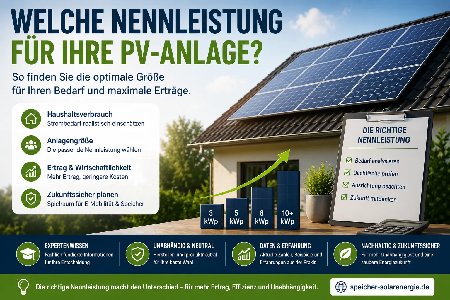 Welche Nennleistung sollte die Anlage haben?